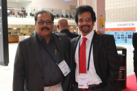 DR HARUN UR RASHID from Bangladesh and DR ARUP CHAKRABARTY, from India at the XXXII Congress of the Europian Society of Cataract and Refractive