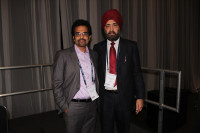 DR HARUN UR RASHID from Bangladesh and DR MAHIPAL SACHDEV, from India at the XXXII Congress of the Europian Society of Cataract and Refractive