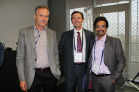 DR HARUN UR RASHID from Bangladesh with DR A CUMMINGS, from Ireland and DR W TRATTLER, from USA at the XXXII Congress of the Europian Society
