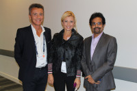 DR HARUN UR RASHID from Bangladesh with DR PIERRE BOUCHUT, from France and DR AYLIN KILIC, from Turkey at the XXXII Congress of the Europe
